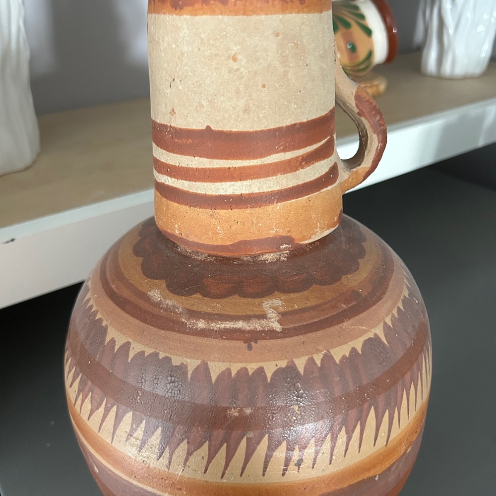 Artisan Ceramic Vase with Earthy Tones